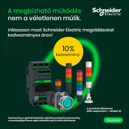 Szerezd be most a Schneider Electric megbízható ipari vezérlési és jelzőberendezési megoldásait 